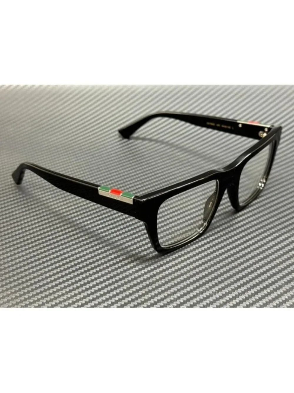 New Gucci Men Black Silver Eyeglasses 51-20-145